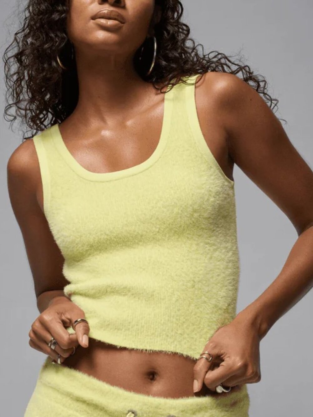 NWT Air Jordan Fuzzy Crop Top